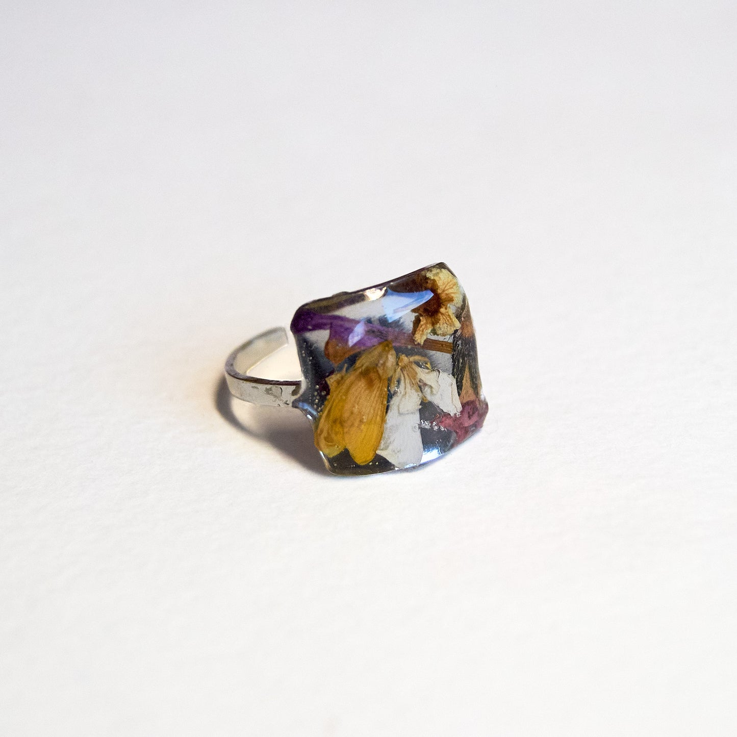 Silvestre multicolor en plateado